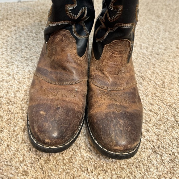 Cody James cowboy boots men’s size 6 black brown leather - Picture 5 of 10
